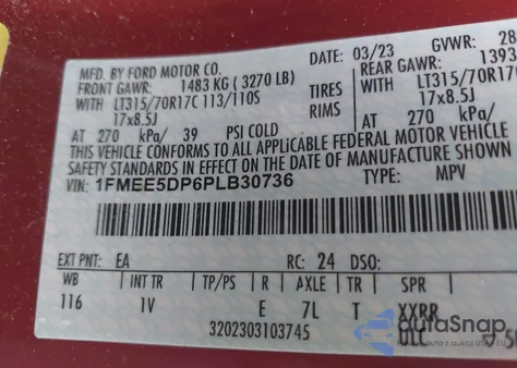 2023 Ford Bronco Badlands from USA, damaged, VIN 1FMEE5DP6PLB30736